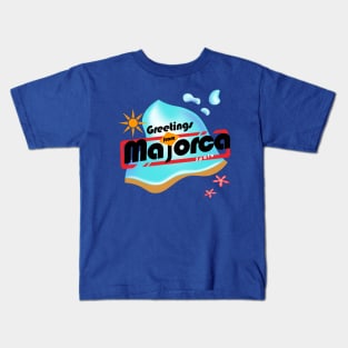 palma de mallorca beach (Majorca) - 90s style Kids T-Shirt